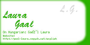 laura gaal business card